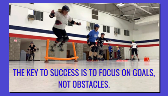 KVRollerDerby's tweet photo. The key to success is to focus on goals, not obstacles. 

#MotivationMonday #derbytwitter #rollerderby #wemissderby https://t.co/oeaXWal7tN