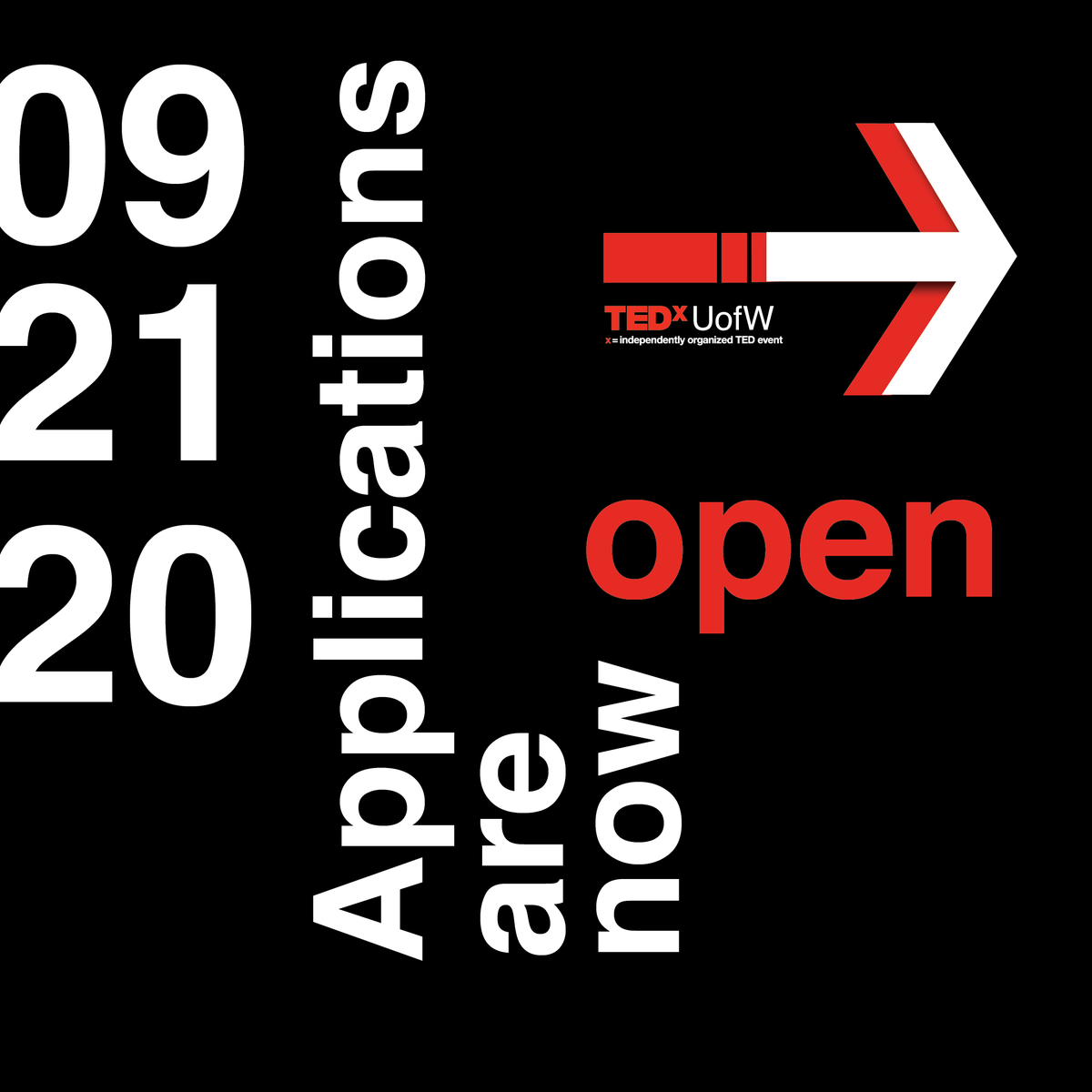 TEDxUofW's tweet photo. Join the TEDxUofW Team 2021! Applications open today, learn more at the link in our bio #tedxuofw https://t.co/9Et5WGW7zm