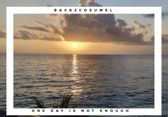 PubliportC's tweet photo. Sabemos que un día en Cozumel no es suficiente! #OneDayItsNotEnough #Back2Cozumel #IslaCozumel #FelizInicioDeSemana https://t.co/8SU0k8FsAo