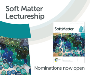 softmatter's tweet photo. Do you know an early-career researcher who deserves recognition for their contribution to the soft matter field? 

Good news! The 2021 Soft Matter Lectureship is now OPEN for nominations!

Find out more about eligibility and nominate by the 30th November:
https://t.co/QbispxcR4E https://t.co/cTHonPfX57