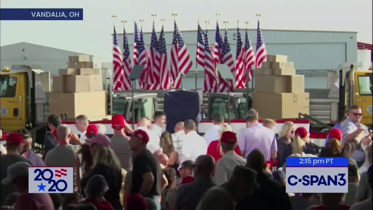 The Trump Superspreader Tour 2020 comes this afternoon to Vandalia, Ohio. Follow for a video thread.