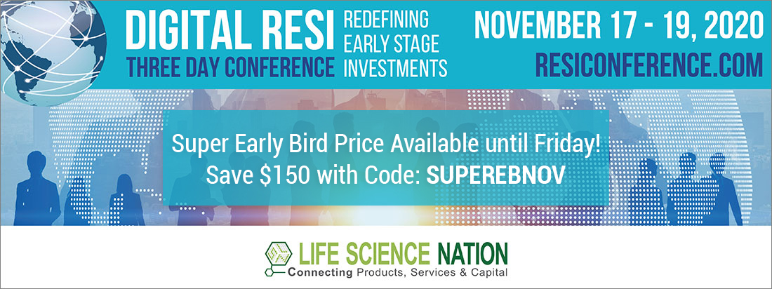 LSciNation's tweet photo. Mark your calendars for digital RESI November & save with the super early bird rate available this week only! #RESI #digitalRESI #digitalRESINovember #earlystage #startup #fundraising #investments #strategicpartners #strategicpartnerships #investors #partnering #digitalpartnering https://t.co/dfUdAsJxCo