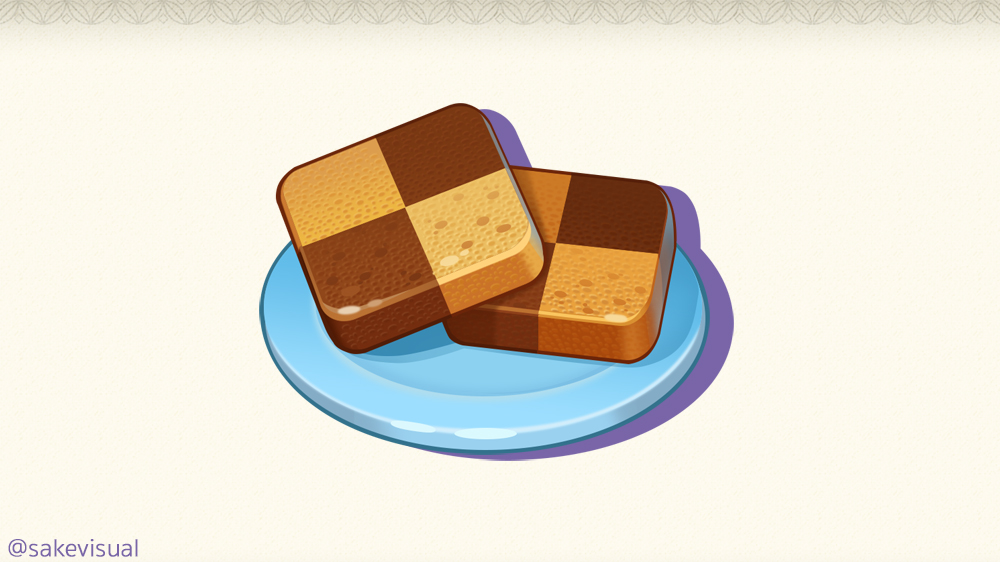 Illustration of icebox cookies.