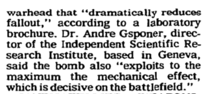 As significant as that LLNL achievement was in producing the RRR, what is even more amazing is that (apart from this passing mention in NYTimes - in 1985!)  #MSM never reported the achievement28/ https://www.nytimes.com/1985/07/16/science/40-years-ago-the-bomb-the-questions-came-later.html