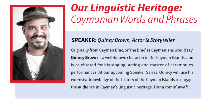 Cayman's Linguistic Heritage - Speaker Series Lecture, 29 September 2020 @ 6:00pm conta.cc/35VIt5J