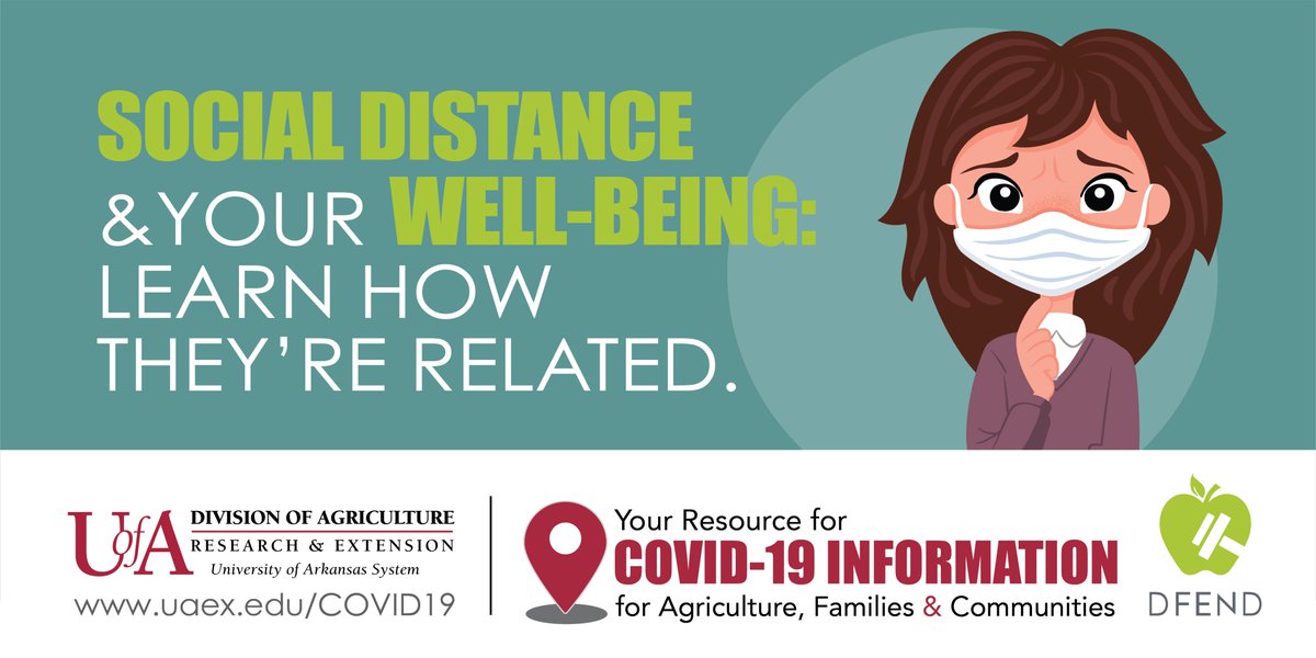 countyagentgal's tweet photo. How do #COVID19 and #SocialDistance affect your well-being? Join @AgInArk's Jamie Baum to learn how the two are related. https://t.co/OWvYZ4Ag3V

Learn more about being your healthiest self at: https://t.co/yuW6qVEDZe

@AgInArk https://t.co/NWM4YCGXva