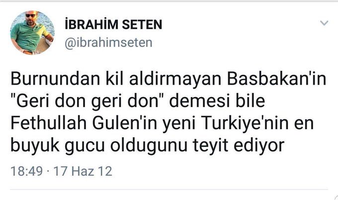 Rıdvan Dilmen’in 2012’de zaman gazetesine verdiği röportaj ve Dilmen’in bugün yayında paylaştığı, yine 2012 tarihle İbrahim Seten tweeti...