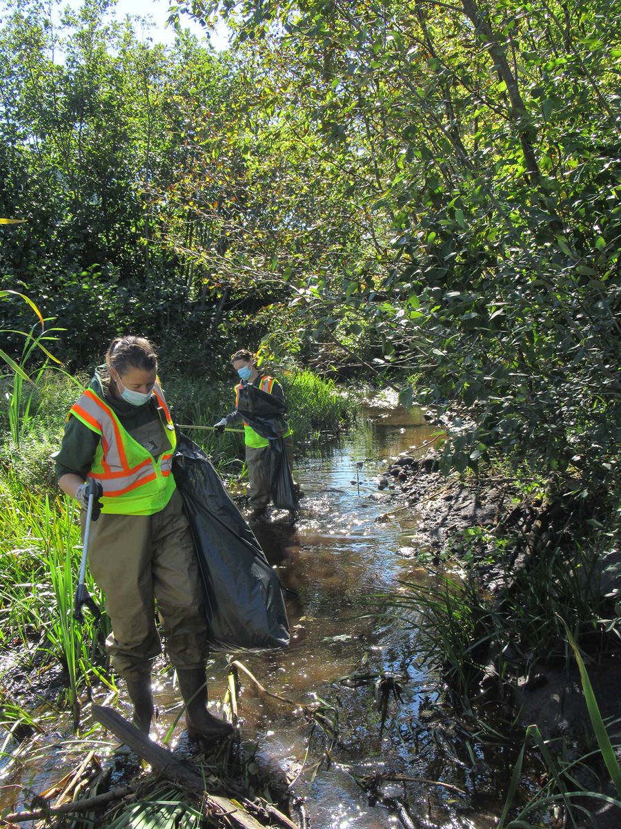 aldenlab's tweet photo. We collected nearly 110 lbs of trash from Chaffins Brook, the stream that has provided water for many of our lab testing capabilities since 1894. Thank you to our staff and neighbors who helped with this effort.

 #aldenlab #StreamCleanAFS #AFSvirtual2020 https://t.co/iXAYRDHpgg