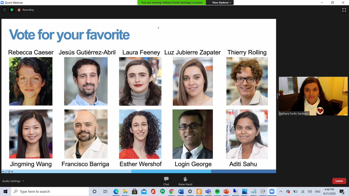 piyushKAVIRAJ's tweet photo. Now my favourite participant presenting in the @sloan_kettering #PostDocSlam @AditiSahu7.
@AcademicChatter
@AcaGrumbles
@OpenAcademics
@TheNiceProf
#AcademicTwitter #Academics #Postdoc #postdocappreciationweek #AcademicChatter https://t.co/WROcFBsuhp
