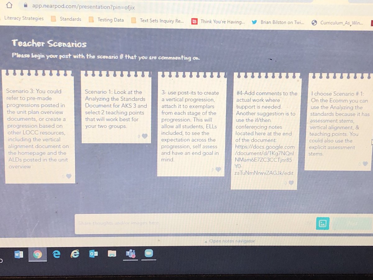 MsBTWebb's tweet photo. Awesome day of sharing, collaboration,&amp;learning at the Discovery cluster’s Vertical Literacy Team today!Way to go, teachers &amp;admin!Today’s session was: What Happens AFTER the Minilesson is the real MAGIC! 📚 ✍🏼 #ECOMM #LOCC #Formative #Feedback #Conferring #Microprogressions #SEL https://t.co/4WgNPPenby