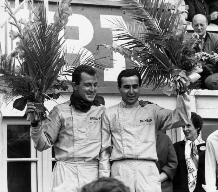 The Ferrari 250 P that won the 1963 24 Hours of Le Mans. The 2 drivers: Ludovico Scarfiotti 🇮🇹 and Lorenzo Bandini 🇮🇹