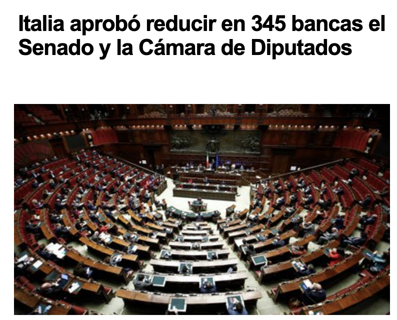 Miguel_Boggiano's tweet photo. Sobran Diputados y Senadores?? (Tanto provinciales como nacionales). Copiemos a Italia. https://t.co/QwYzxhCL58