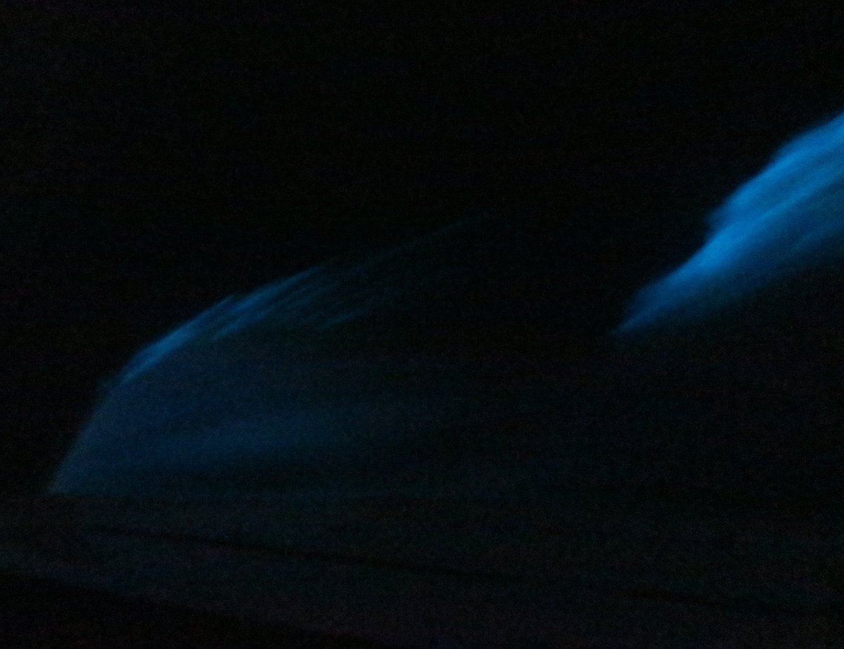 Phosphorescent wake! You don't see that every day, not in the English Channel! #WondersOfTheDeep
