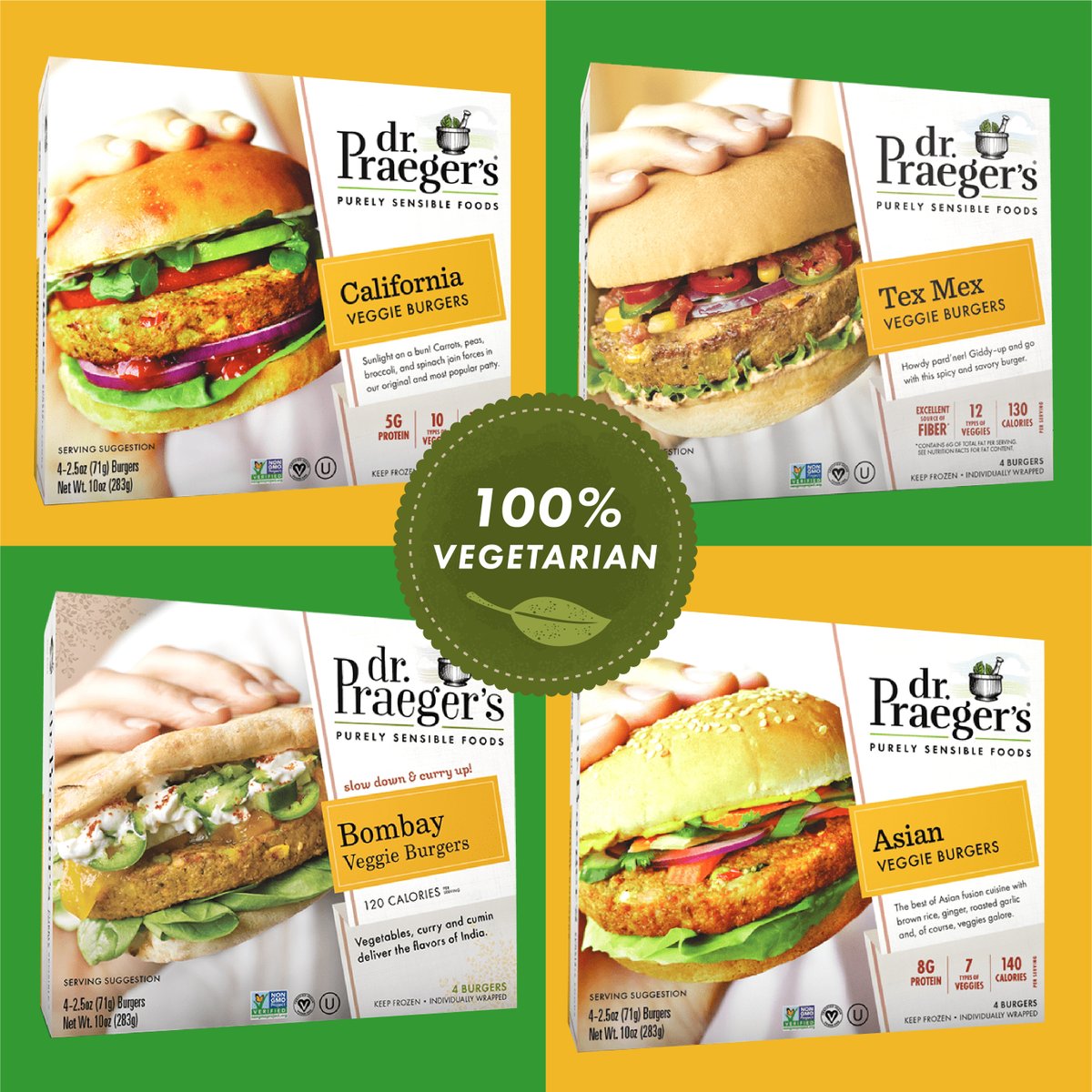 GracewayTCI's tweet photo. 🌟 New in Store! Dr Praegar’s delicious burgers for $8.99! Hurray!  Cooked with high-quality whole ingredients. All products are OU Kosher certified, and many are Non-GMO Project Verified and certified Gluten Free. 🛒 Only at Graceway IGA, Leeward Hwy Freezer section! https://t.co/u6Pvuni0Og