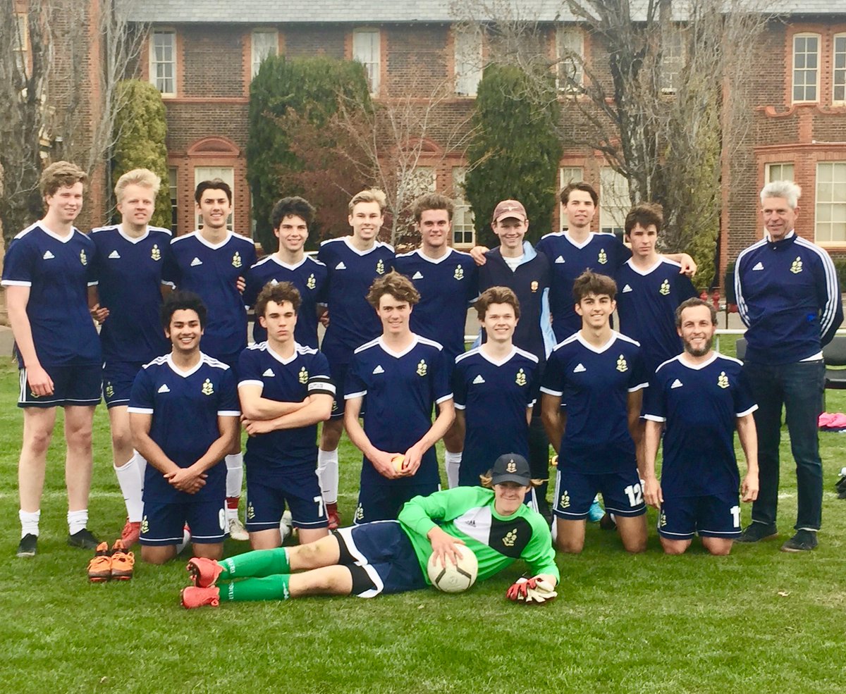 TASarmidale's tweet photo. The TAS First XI bowed out of the Sport UNE competition on Saturday after going down 0-2 to Demon Knights 1. This year's fixtures were a step up for our team, often meeting opponents that played in the former Premier League - all good experience for the blue and white. https://t.co/Y9HDSfiSUU