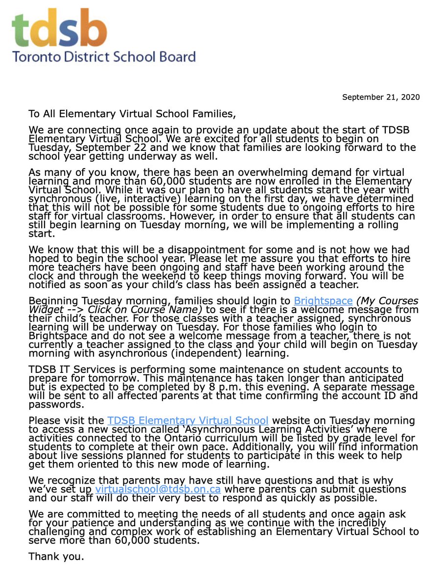CityNatasha's tweet photo. This is a joke right?! I'm literally on the verge of tears @tdsb @Sflecce @fordnation You are literally making work-from-home parents, the teacher. HOW ARE WE SUPPOSED TO DO THIS? You've abandoned us https://t.co/KuPKAlsvv0