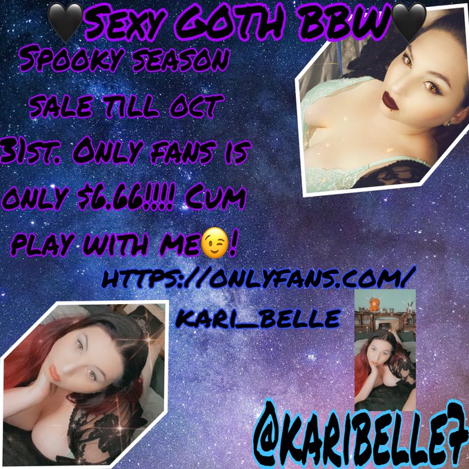 Spooky season sale come check out my OF https://t.co/P0BySUrowW. Only $6.66 till oct 31st. #bbw #bigtittiedgoth<a href="/tag/bbw"class="tags"><span>#bbw</span></a><a href="/tag/cammodel"class="tags"><span>#cammodel</span></a><a href="/tag/mfc"class="tags"><span>#mfc</span></a><a href="/tag/cmd"class="tags"><span>#cmd</span></a><a href="/tag/bigbreast"class="tags"><span>#bigbreast</span></a><a href="/tag/onlyfans"class="tags"><span>#onlyfans</span></a>