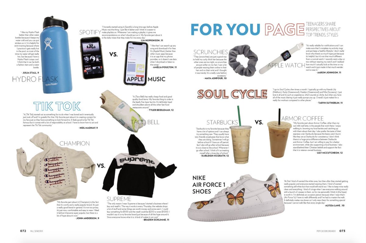 This vs. That! Such a fun way to show the trends and favorites from your student body this year. And as it happens, we've got a This vs That Story Starter Survey ready to go for you. Thanks for the inspiration, Lovejoy High School [TX]!