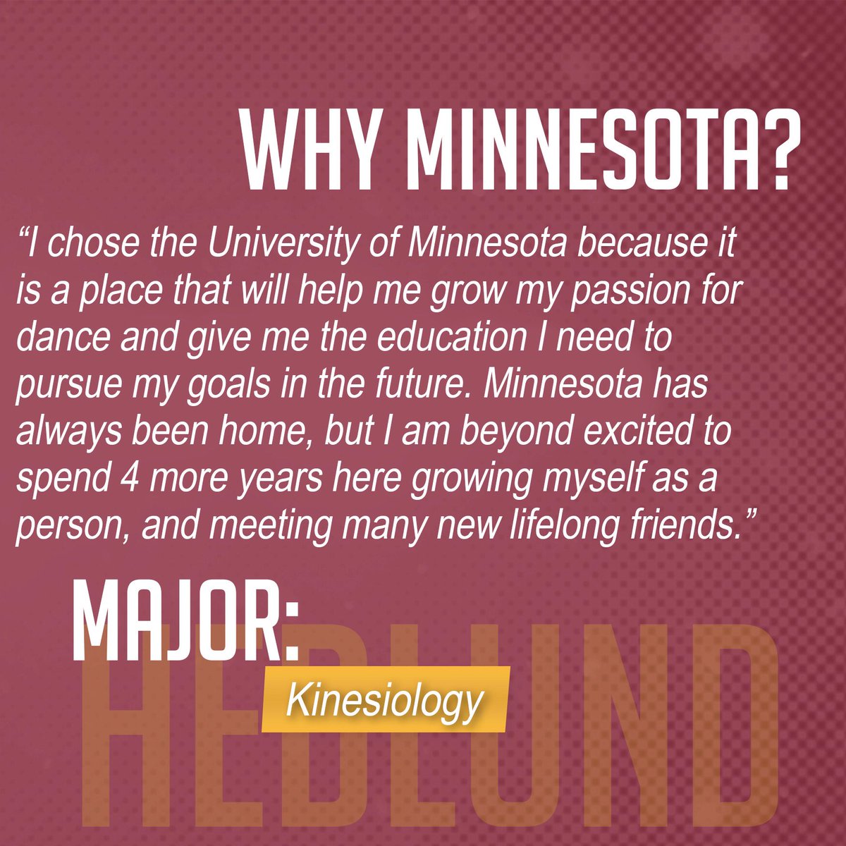 GopherSpirit's tweet image. Hey, meet UMDT Freshman Sophia! #MeetTheRookies #MinnesotaMonday