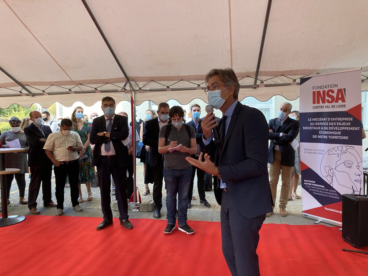 « Nous sommes particulièrement heureux et fiers de lancer la Fondation INSA CVL aujourd’hui à Bourges pour être encore au plus près des enjeux des territoires et former des ingénieurs citoyens avec nos partenaires entreprises » Bernard Raquet, Président <a href="/groupeinsa/">Groupe INSA</a>