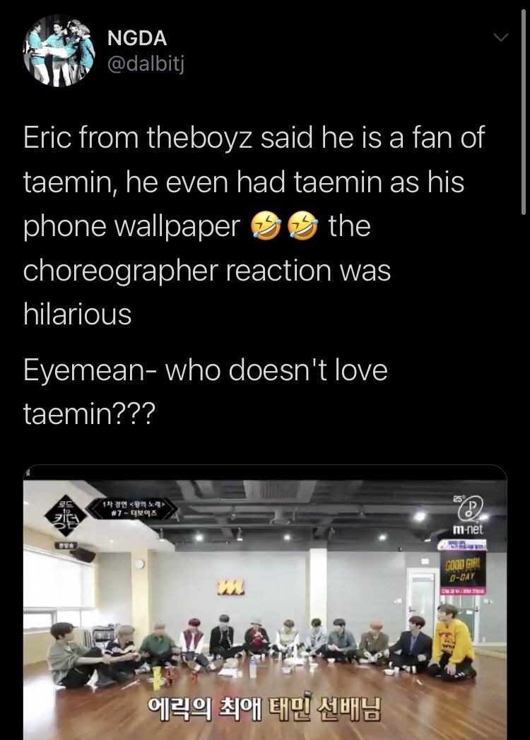 eric - the boyzhad taemin as his phone wallpaper