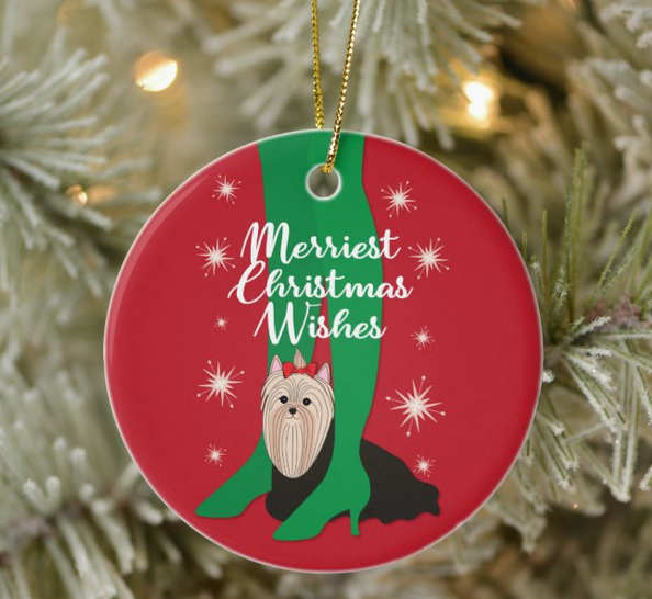totallypainted's tweet photo. Yorkie Merriest Christmas Ceramic Ornament https://t.co/JoZfcFuO1Q #yorkielife #yorkielovers #yorkshireterrier #heels #girlsnightout #sparkle #Christmas2020 #festive https://t.co/AggjlK5gOP