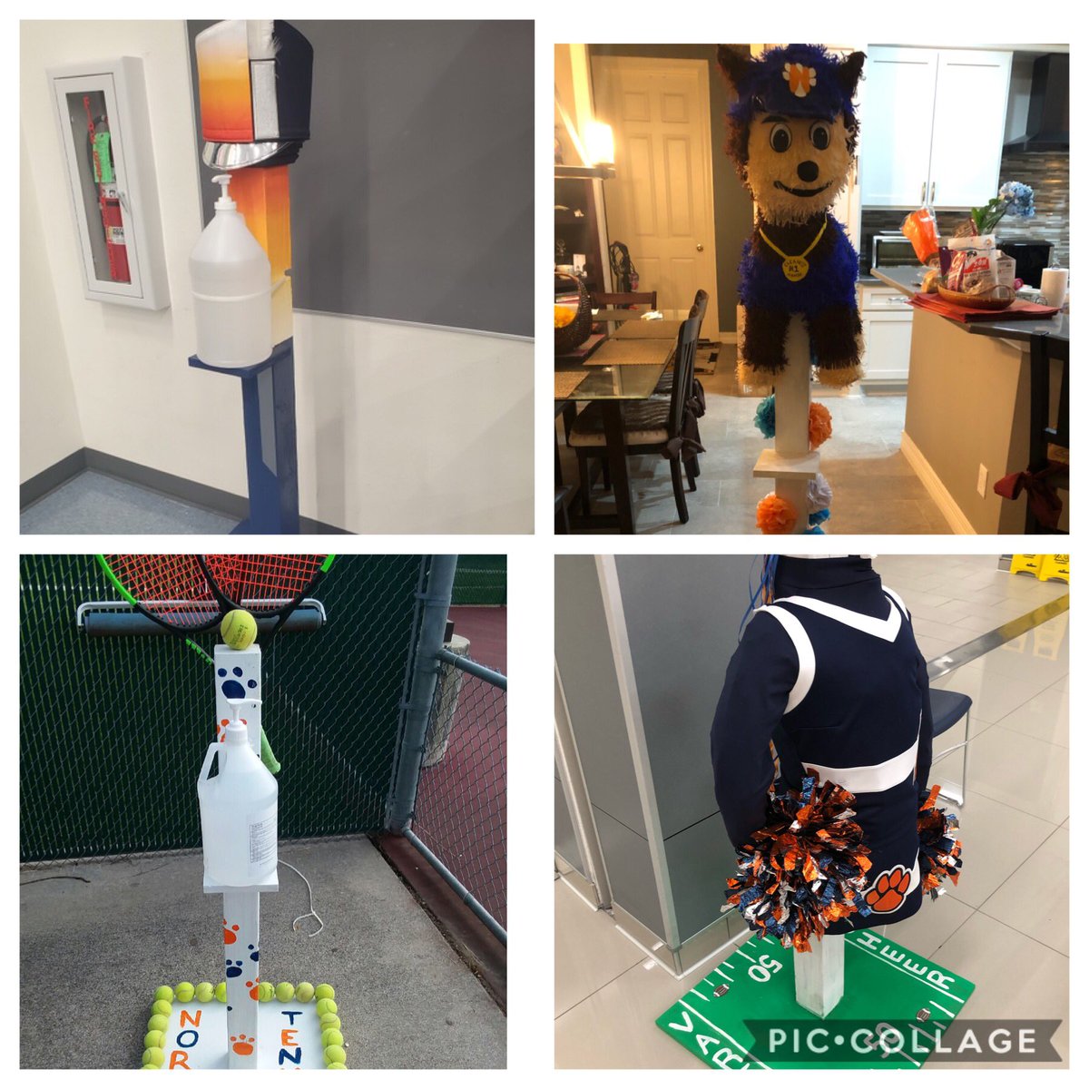 Grateful to all who decorated one of the sanitizing stations! We have 4 winner: Varsity Cheer &amp; Band for Spirit &amp; Tennis &amp; Spanish Club for Creativity! #ThisIsNorth #myMISD