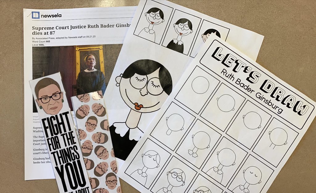 Celebrating #RBG today with some awesome resources from @thebookwrangler! #fightforthethingsyoucareabout