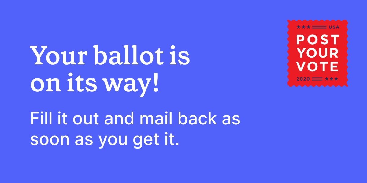 postyourvote's tweet photo. 16 states have mailed out ballots. This means you Alabama, Alaska, Arkansas, Georgia, Indiana, Kentucky, Minnesota, New York, North Carolina, Oklahoma, Pennsylvania, South Dakota, Virginia, West Virginia, Wisconsin, &amp; Wyoming. #postyourvote #vote https://t.co/iqBIW5icwW