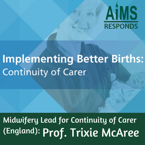 AIMS_online's tweet photo. AIMS welcomes the appointment of Professor Trixie McAree as the national midwifery lead (England) for #ContinuityofCarer.  

https://t.co/KVMMZwNni3

#AIMSUK #60yearsofAIMS #maternitychoices #NHS #maternitycare #birth #pregnant #pregnancy #birthplan #betterbirths https://t.co/AC2CHM0MoK