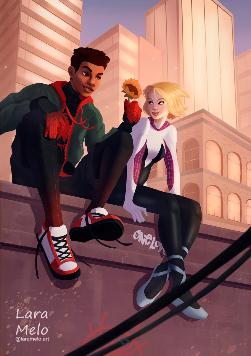 larameloart's tweet photo. Fanart de Spider-man: into the Spider-verse.

-
-
 #fanart #spiderverse #milesmorales #spidergwen #spiderman #digitalart #digitalpaint  #sunflower https://t.co/WL9PzWC7hs