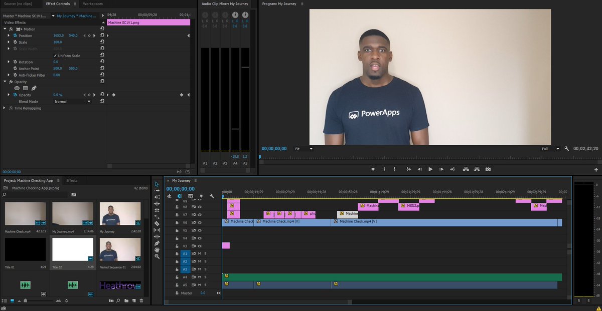 MorrisCarnegie's tweet photo. I Just want to thank the production team for today's shoot! 😀Great audio, lighting, and editing all wrapped in a single day! Talking about my Microsoft Power Apps journey always reminds me how far I've come! fyi "I am the production team!" 😅 https://t.co/JUbkToeaDC