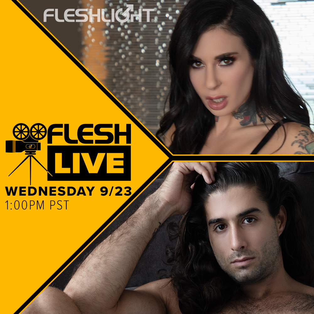 Tune in to this week's FleshLive and hang out with our host,  director and one of your favorite Fleshlight