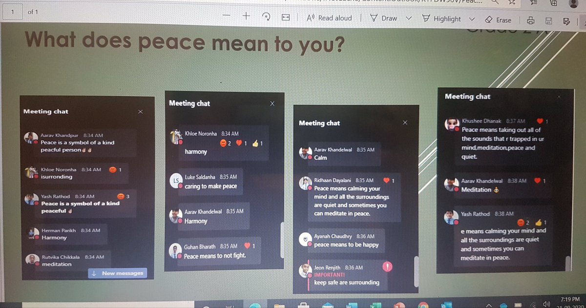 Anees Fathima (@raak1996) on Twitter photo Grade 2..Students sharing their thoughts about peace on International Peace Day ..Shaping peace together..<a href="/KNargish/">Nargish Khambatta</a> <a href="/GMA_Primary/">@GMA_Primary</a> <a href="/ElizabethJohn00/">ELIZABETH JOHN</a> <a href="/NishiMohan2/">Nishi Mohan</a> <a href="/misri_anchal/">Anchal misri</a> <a href="/Priyasandeep05/">Priyadarshini</a> Grade 2..Students sharing their thoughts about peace on International Peace Day ..Shaping peace together..<a href="/KNargish/">Nargish Khambatta</a> <a href="/GMA_Primary/">@GMA_Primary</a> <a href="/ElizabethJohn00/">ELIZABETH JOHN</a> <a href="/NishiMohan2/">Nishi Mohan</a> <a href="/misri_anchal/">Anchal misri</a> <a href="/Priyasandeep05/">Priyadarshini</a>