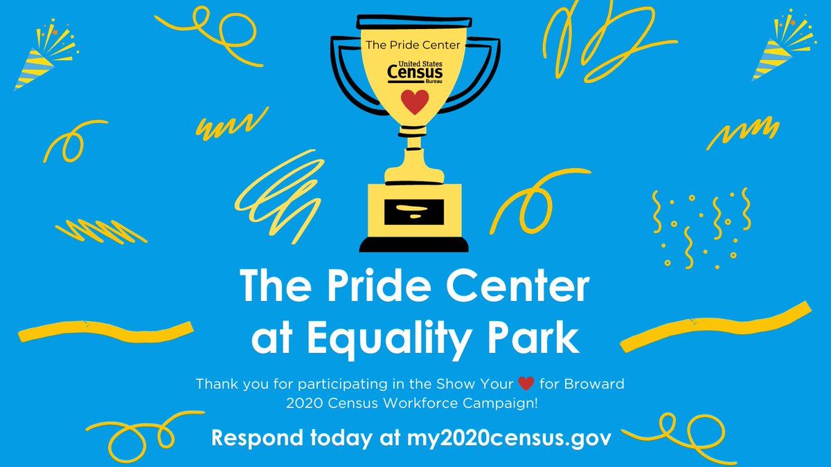 A huge thanks to <a href="/PrideCenterFL/">The Pride Center</a> for showing their ❤️ for <a href="/BrowardCounty/">Broward County Government</a> &amp; participating in the Broward Census Workforce Campaign!

You can pledge your ❤️ all month by e-mailing census2020@broward.org with the name of your business &amp; # of employees.

📲my2020census.gov