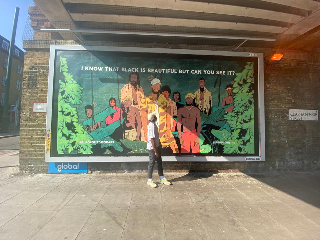 Kieron_Boothe's tweet photo. Mad moment seeing an iPad drawing on not one but TWO BILLBOARDS in London. Big up to my bro @JordsOnline we've done something great. https://t.co/GTduQXjd2e