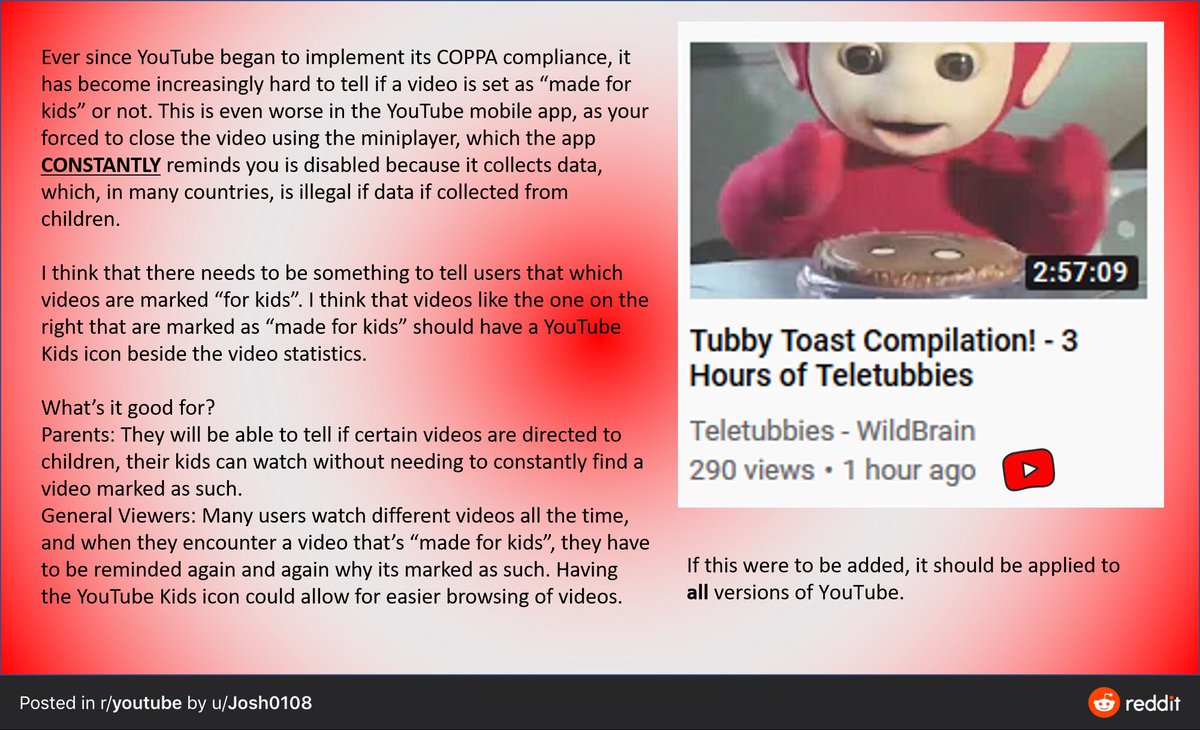 Teamyoutube Thanks For Reaching Out We Ve Checked The Video And Confirmed That It S Set As Not Made For Kids Let Us Know If You Have Any Other Issues T Co Kb631vmgl6