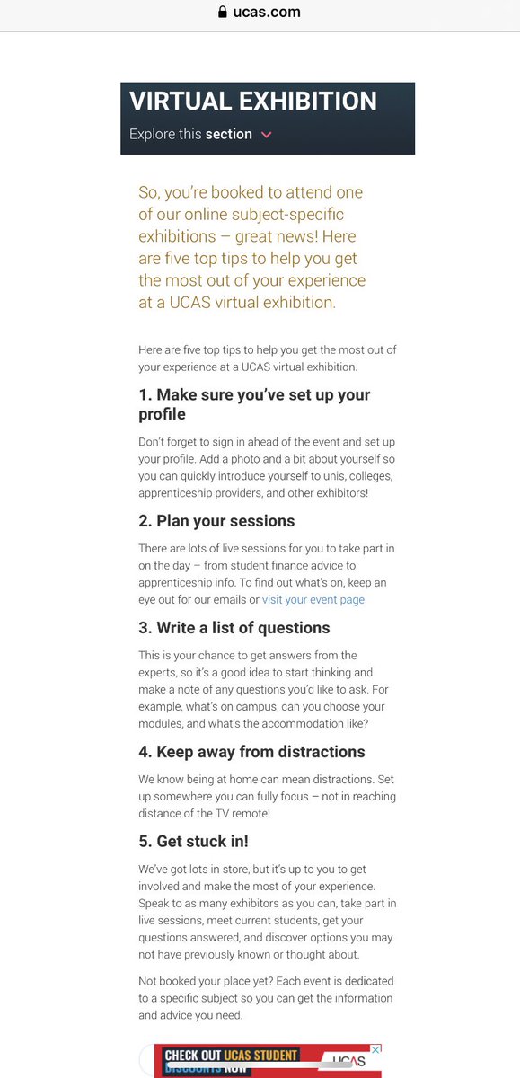 This #UCAS Virtual Exhibition is an excellent opportunity to research options and make informed choices. Tuesday 29th September details👇<a href="/LargsAcademy/">Largs Academy</a>