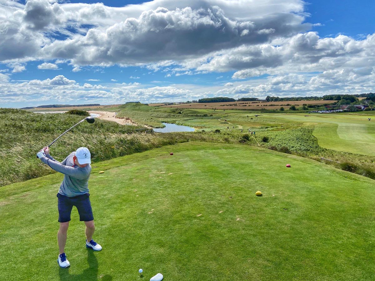 GHicky's tweet photo. @dunhilllinks @KingsbarnsGL @alfreddunhill @petermillar @DempsterMartin @Cannonball63 @PatrickjKoenig #DunhillLinksPic  lovely day out at Dunstanburgh in Northumberland @Golfdunstan https://t.co/q4MHEoZ5Qf