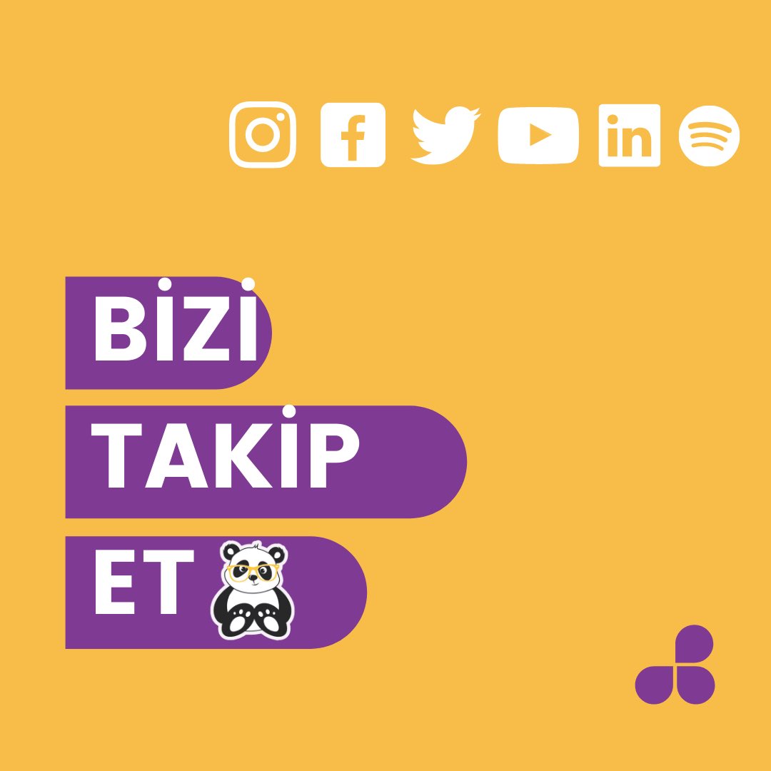 Sadece Instagram'da değil bütün sosyal medya platformlarındayız! 3.Nesil Öğrenme içeriklerimizden haberdar olmak için bizi takip etmeyi unutma! #eğitmenpanda