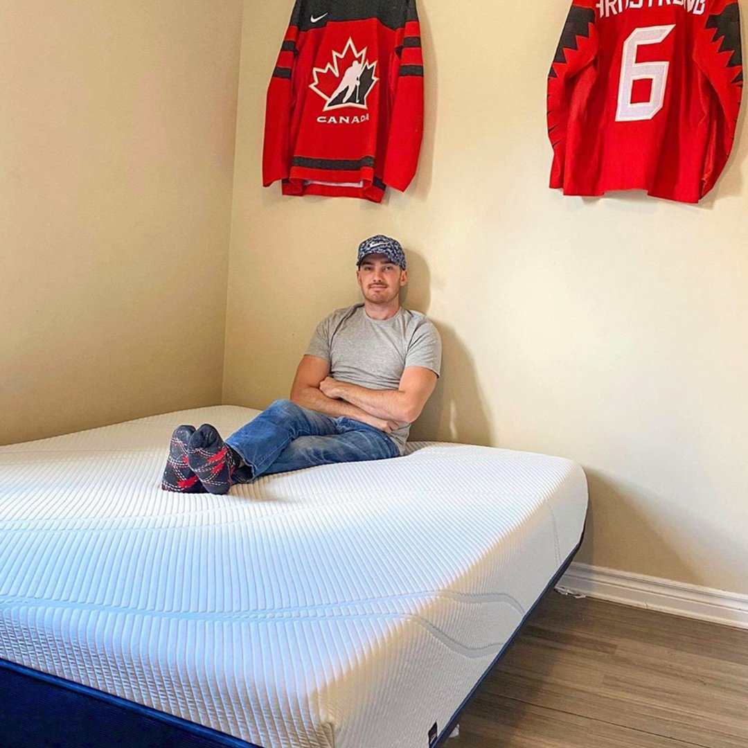 Meet 'Real Tempur-Pedic Owner' &amp; Canada’s National Para Hockey Team Member <a href="/rormstrong/">Rob Armstrong</a> - you know just hanging out on his TEMPUR-PROADAPT™ Mattress;