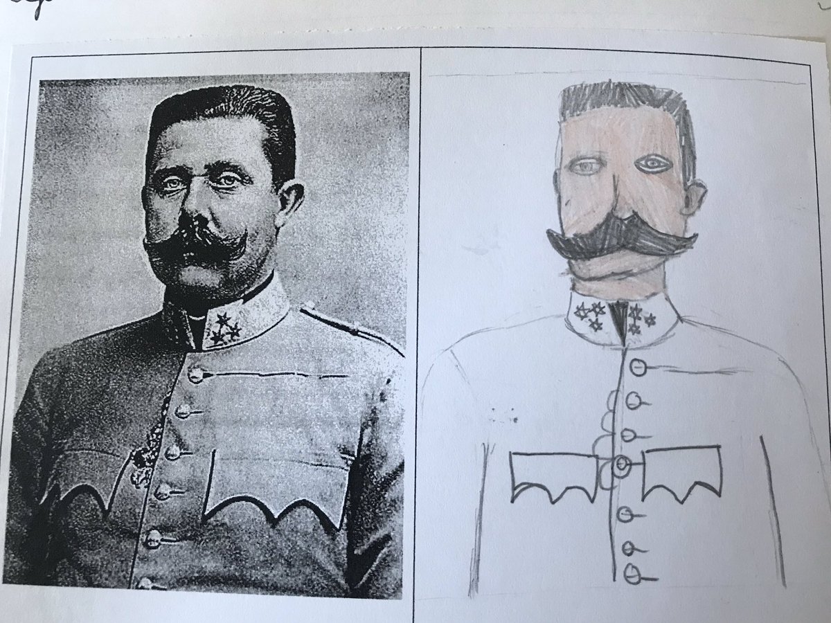 nooka88's tweet photo. What I love about using drawing in teaching is that there are never two drawings the same and it helps children to recognise features. Here are some Y6 Franz Ferdinands #drawingtolearn #edutwitter
@PaulCarneyArts @NSEAD1 https://t.co/uKPzv6gDE0