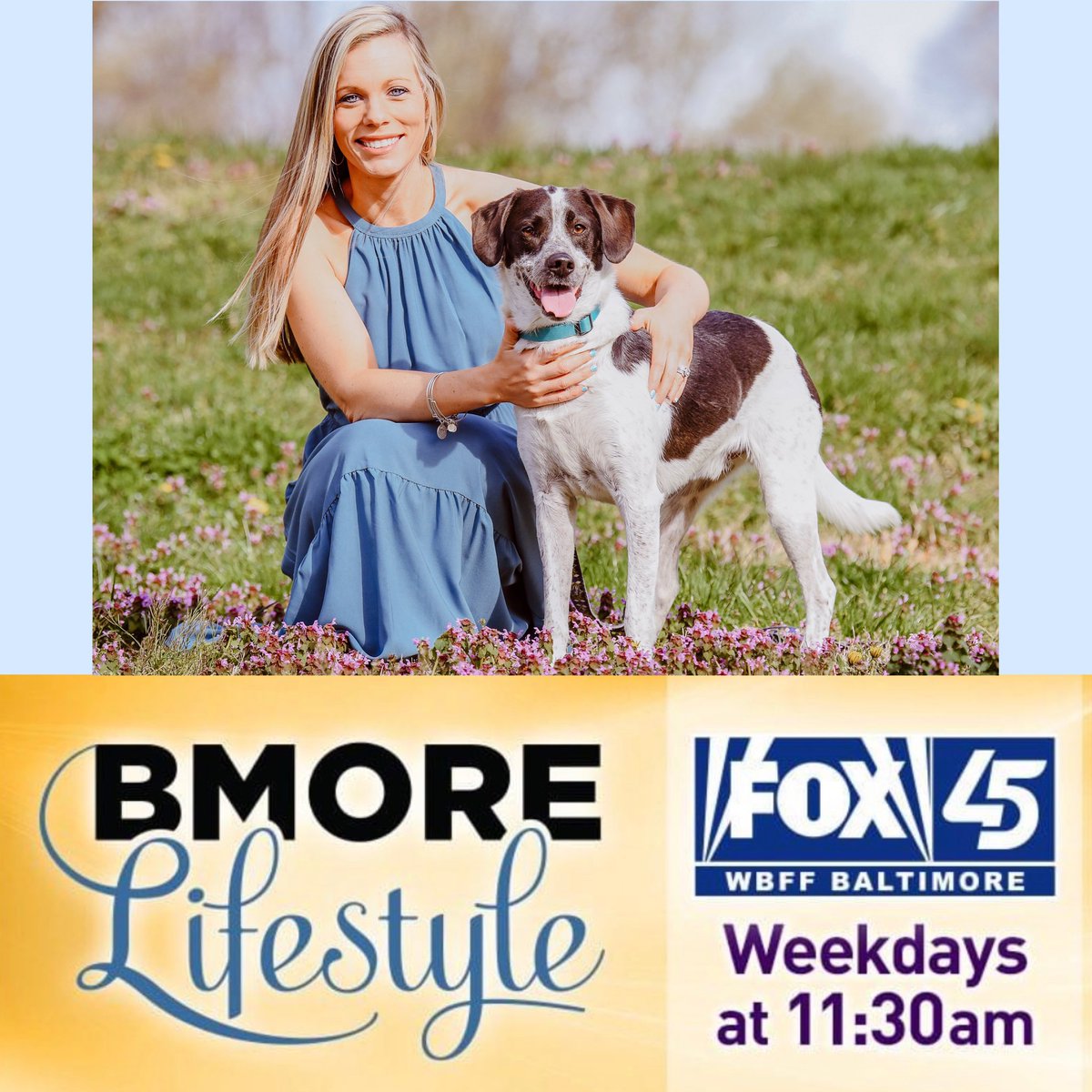 _pawsandthink's tweet photo. Hey Baltimore friends! Tune in to BMORE Lifestyle tomorrow on @FOXBaltimore to see Author Miranda Mittleman & Weaver LIVE at 11:44am!🎥
What a PAWfect way to celebrate our new book & Weaver’s 5th Birthday!🎉🐶
#pawsandthink #bmorelifestyle #bmore #rescuedog #ChildrensBooks https://t.co/XaVU3TYoUH