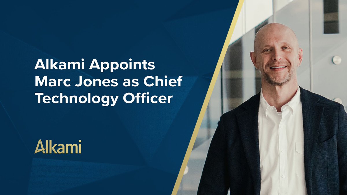 We're excited to announce the appointment of Marc Jones as Alkami's Chief Technology Officer! Read the full announcement here: bit.ly/32RP8Mt #DigitalBanking #GoldStandard