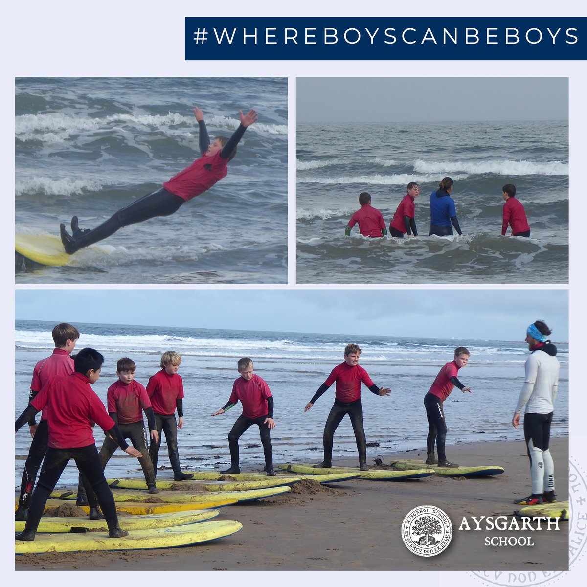 AysgarthSchool's tweet photo. Form 4 boarders showed great courage, determination and spirit as they took to the waves on Sunday afternoon
#WhereBoysCanBeBoys #ILoveBoarding #TopPrepSchool https://t.co/M1Je8Ei9eT