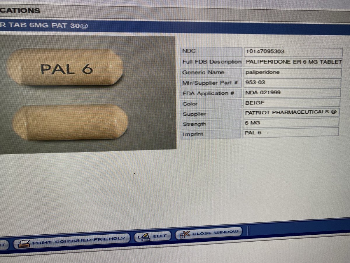 MikeMaizeNBlue's tweet photo. @SenCapito these are pictures of generic and brand name Invega (exact same tablet)... generic is $130.61 and brand is $1168.49... can you please explain why a cvs Caremark Medicare part d plan is forcing pharmacies to fill brand and doesn’t cover generic? https://t.co/Ys7kyDVVxo