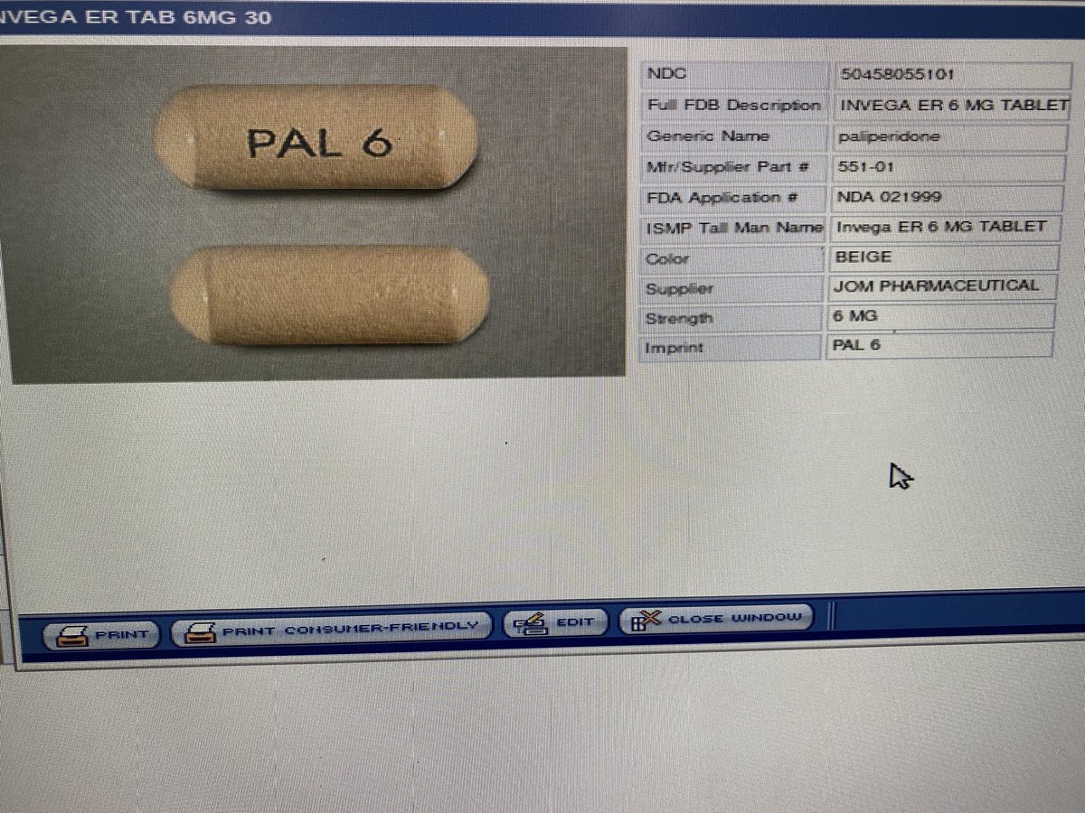 MikeMaizeNBlue's tweet photo. @SenCapito these are pictures of generic and brand name Invega (exact same tablet)... generic is $130.61 and brand is $1168.49... can you please explain why a cvs Caremark Medicare part d plan is forcing pharmacies to fill brand and doesn’t cover generic? https://t.co/Ys7kyDVVxo