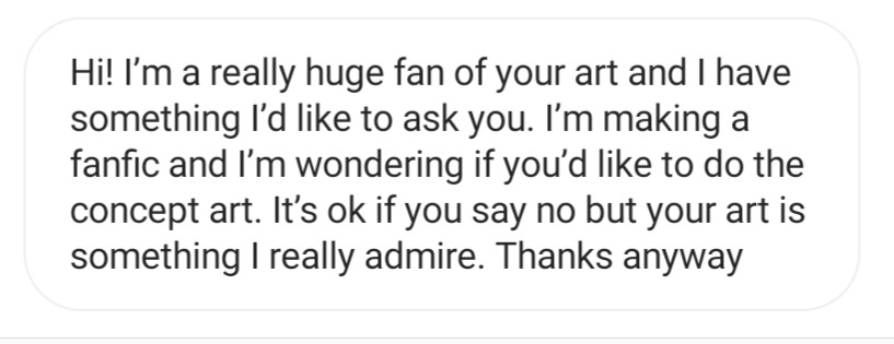 eclecticmuses's tweet photo. Please... please do not do this to artists, or anyone who offers creative talents as a service, please, I'm begging you https://t.co/kGj2BlhLWM