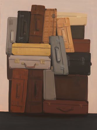 A glimpse at a typical scene out of the diary of a Lebanese family.
Nomadism by force or choice?
Expressive painting by the very talented painter Baal (MS. Baalbaki)