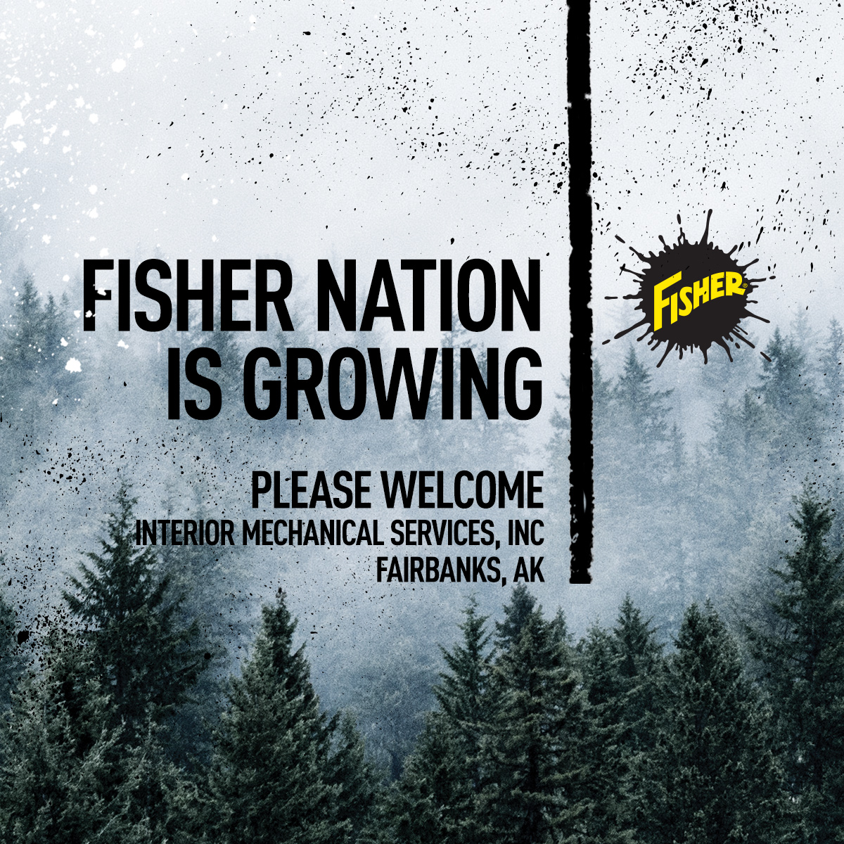 Give a cool Fisher welcome to  Interior Mechanical Services, Inc.! They are the newest addition to our growing Fisher Nation.